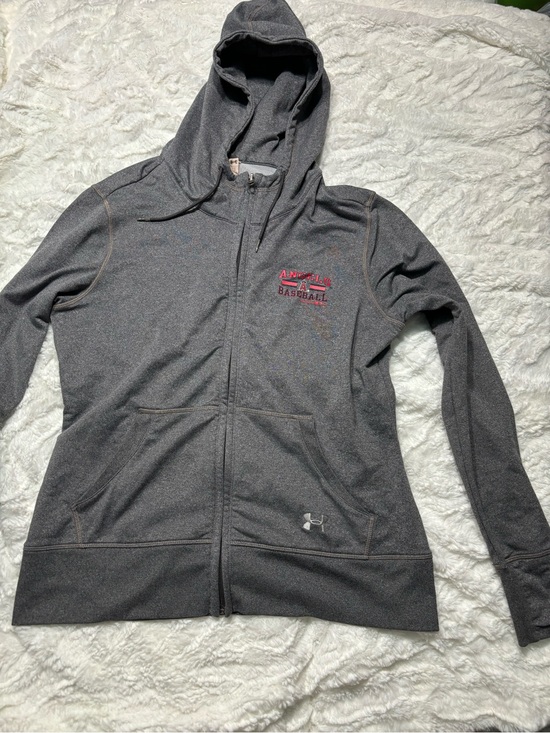 Under Armour Tops - Under Armour Los Angeles Angels MLB Hooded Zip Coldgear Sweatshirt Large Jacket